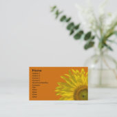 Carte De Visite Coupe de tournesol (Debout devant)