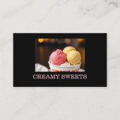 Carte De Visite Coupe des Scoops de crème glacée (Devant)