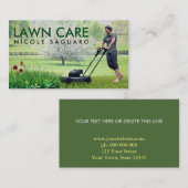 Carte De Visite Coupe d'herbe de soin de pelouse (Devant / Derrière)