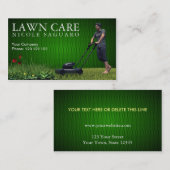 Carte De Visite Coupe d'herbe de soin de pelouse (Devant / Derrière)