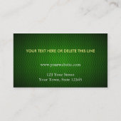 Carte De Visite Coupe d'herbe de soin de pelouse (Dos)