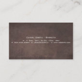 Carte De Visite Coupe du café | Code QR (Dos)