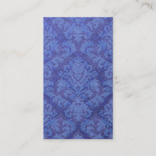 Carte De Visite Coupe Velvet, DOUBLE DAMASK en BLEU ROYAL