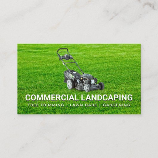 Carte De Visite Couper la pelouse | Machine à gazon (Devant)