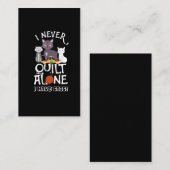 Carte De Visite Couper le propriétaire de chats Quilter Feline Pet (Devant / Derrière)