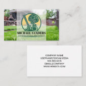 Carte De Visite Couper l'herbe en Jardin | Paysagère (Devant / Derrière)