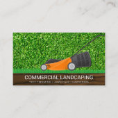 Carte De Visite Couper l'herbe | tondeuse (Devant)