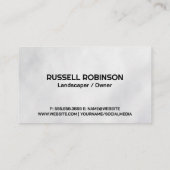 Carte De Visite Couper l'herbe | tondeuse | Paysage (Dos)