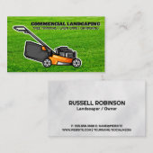 Carte De Visite Couper l'herbe | tondeuse | Paysage (Devant / Derrière)