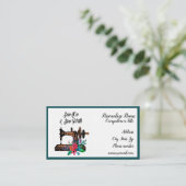 Carte De Visite Couper sur et couper la devis de la couture (Debout devant)