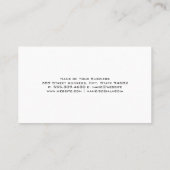 Carte De Visite Coupes de steak | Logo Couteaux Boucher (Dos)