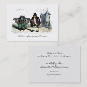 Carte De Visite Couple de chauve-souris à une date (Devant / Derrière)