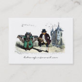 Carte De Visite Couple de chauve-souris à une date (Devant)