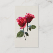 Carte De Visite Couple de roses (Dos)