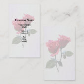 Carte De Visite Couple de roses (Devant / Derrière)
