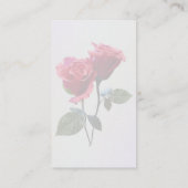 Carte De Visite Couple de roses (Dos)