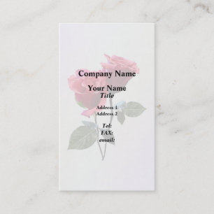 Carte De Visite Couple de roses