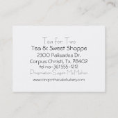 Carte De Visite Couple du XVIIIe siècle avec l'Opéra de Paris (Dos)