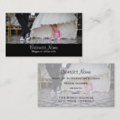 Carte De Visite Couple mariage dans un style rétro Cinties Diner (Devant / Derrière)