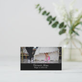 Carte De Visite Couple mariage dans un style rétro Cinties Diner (Debout devant)