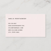 Carte De Visite Couple mignon en amour (Dos)