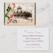 Carte De Visite Couple romantique avec l'Opéra de Paris (Devant / Derrière)