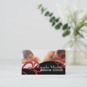Carte De Visite Couples Massage Spa Thérapiste Clinique Bien-être (Debout devant)