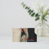 Carte De Visite couples tenant le wedding planner de mains (Debout devant)