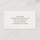 Carte De Visite Couples Therapist Neutral Beige (Dos)