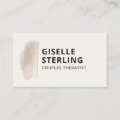 Carte De Visite Couples Therapist Neutral Beige (Devant)