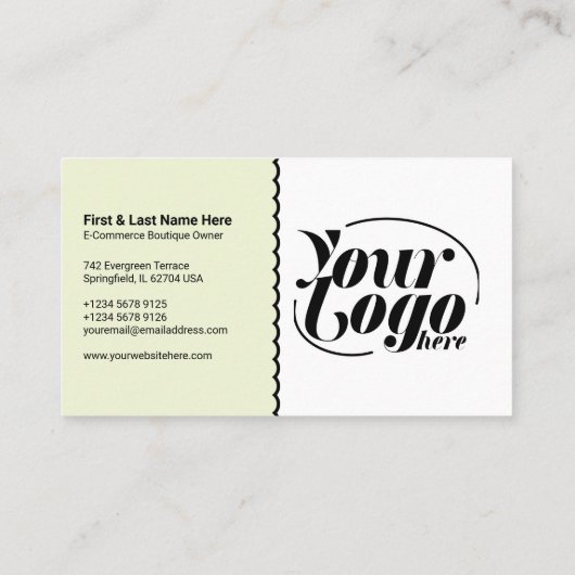 Carte De Visite Coupon de réduction QR Code green Marketing (Dos)