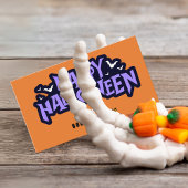 Carte De Visite Coupon d'Halloween ou d'orange