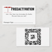 Carte De Visite Coupon LIBÉACTIVATION (Devant / Derrière)