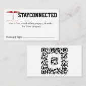 Carte De Visite Coupon STAYCONNECTÉ (Devant / Derrière)