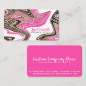 Carte De Visite coups de rose et de chocolat (Devant / Derrière)