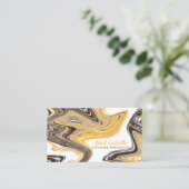 Carte De Visite coups d'orange et de chocolat (Debout devant)