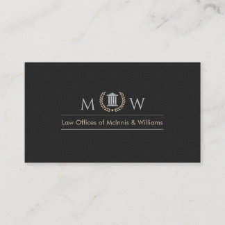 Carte De Visite Cour de justice à monogramme