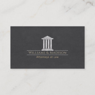 Carte De Visite Cour de justice marbrée minimaliste