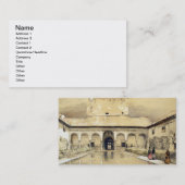 Carte De Visite Cour des myrtes (Patio de los Arrayanes) et (Devant / Derrière)