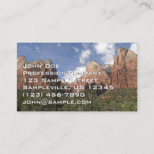 Carte De Visite Cour des Patriarches II au parc national de Zion