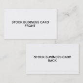 Carte de visite courant (Devant / Derrière)