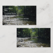 Carte De Visite Courant traversant des arbres (Devant / Derrière)