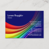 Carte De Visite Courbe 3d - 000066 bleu-foncé de Specrum (Dos)