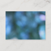 Carte De Visite Courbe blanche au-dessus d'image bleue ; (Dos)