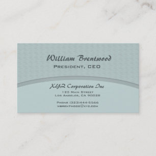 Carte De Visite Courbe bleue en pastel