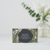 Carte De Visite Courbe botanique eucalyptus élégant et moderne (Debout devant)