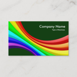 Carte De Visite Courbe de spectre 3d - Vert foncé 003300