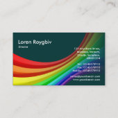 Carte De Visite Courbe de spectre 3d - Vert foncé 003333 (Dos)