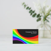 Carte De Visite Courbe de spectre - Noir (Debout devant)