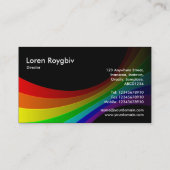 Carte De Visite Courbe de spectre - Noir (Dos)